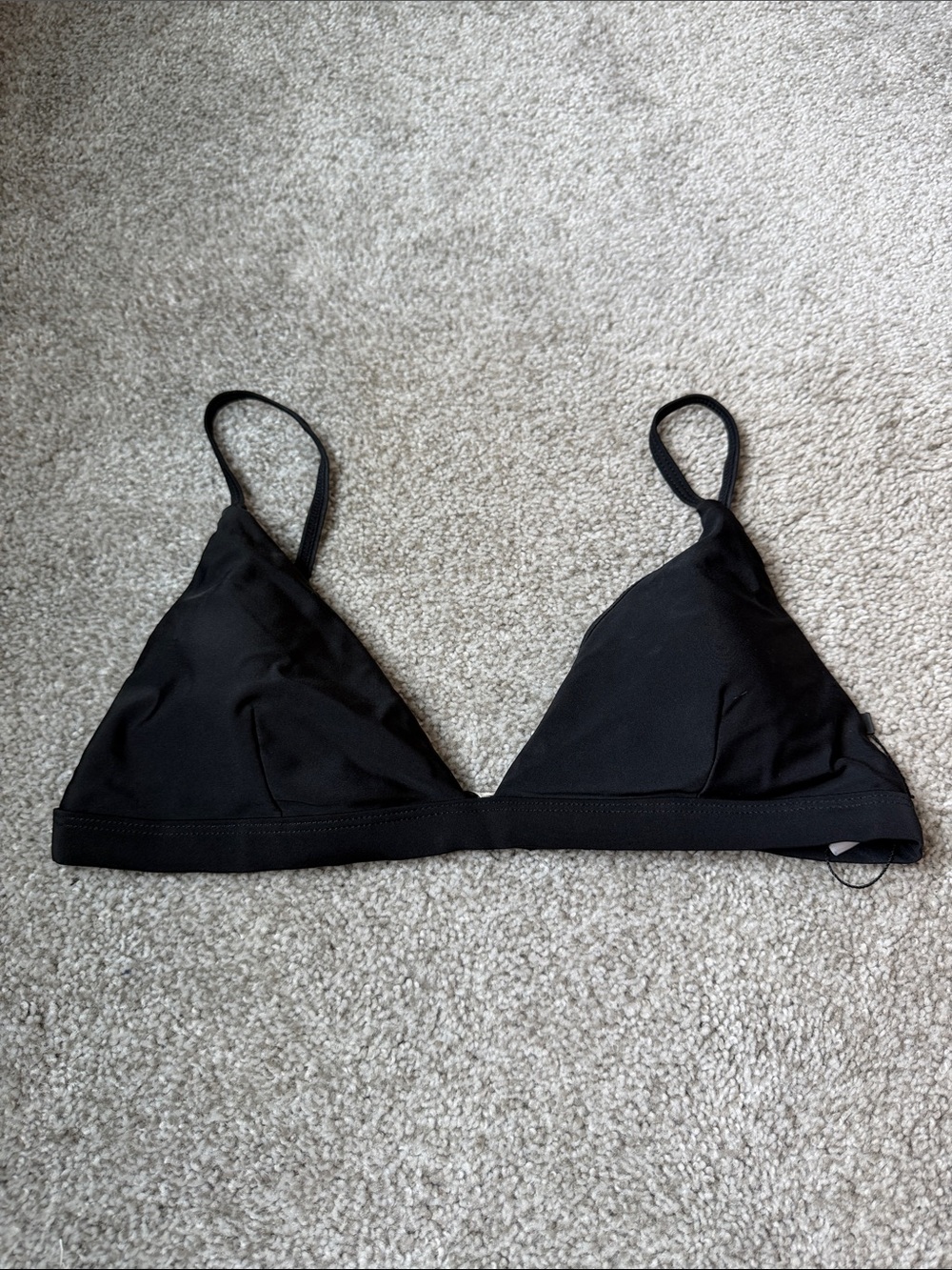 Black Triangle Bralette Bikini Top